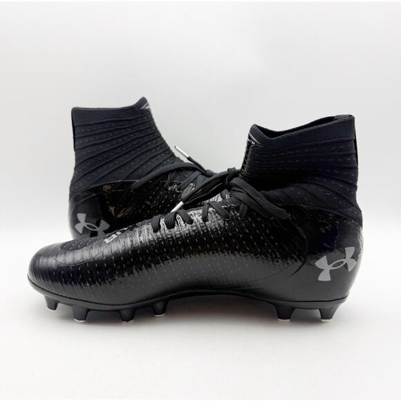 Under Armour Men\'s Highlight MC 2.0 High Top Football Cleats Size 9.5 Black NWOB main image 4